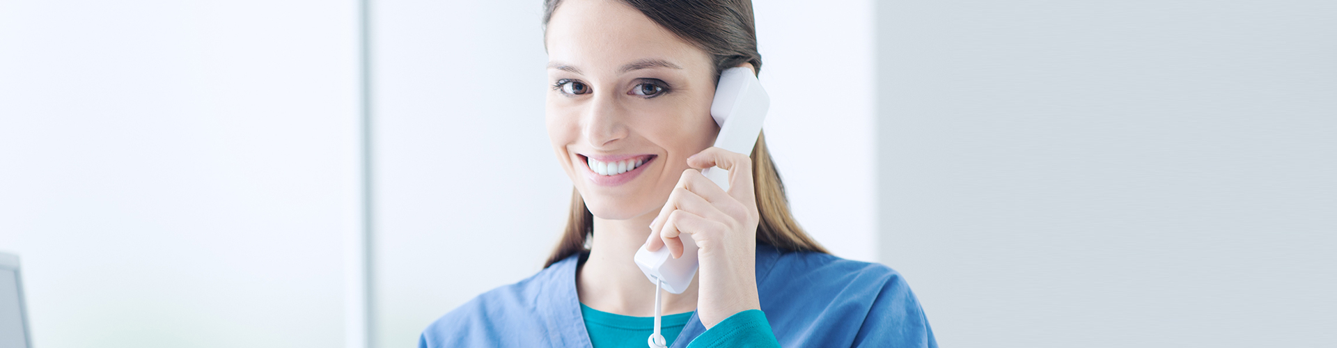 Professional woman on phone call
